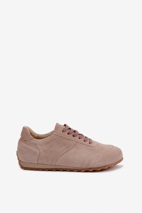 Sneakersy Barefoot Z Naturalnego Zamszu Zazoo N1422 Beżowe
