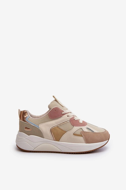 Sneakersy Damskie Na Platformie Multikolor Lenivia