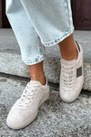 Skórzane Zamszowe Sneakersy Damskie Big Star UU274440 Beżowe