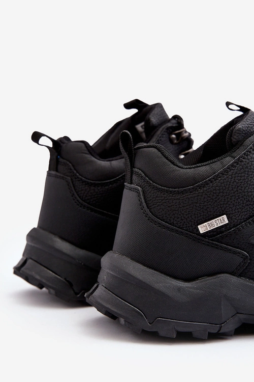 Ocieplane Sneakersy Męskie Czarne Big Star MM174156