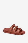 Klapki Damskie Z Paskami Camel Pasiriela