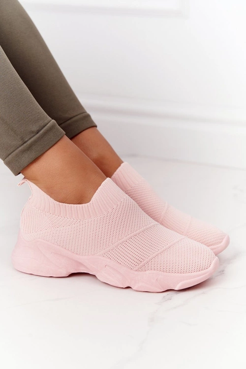 Damskie Sportowe Buty Slip-on Różowe Yoga Class