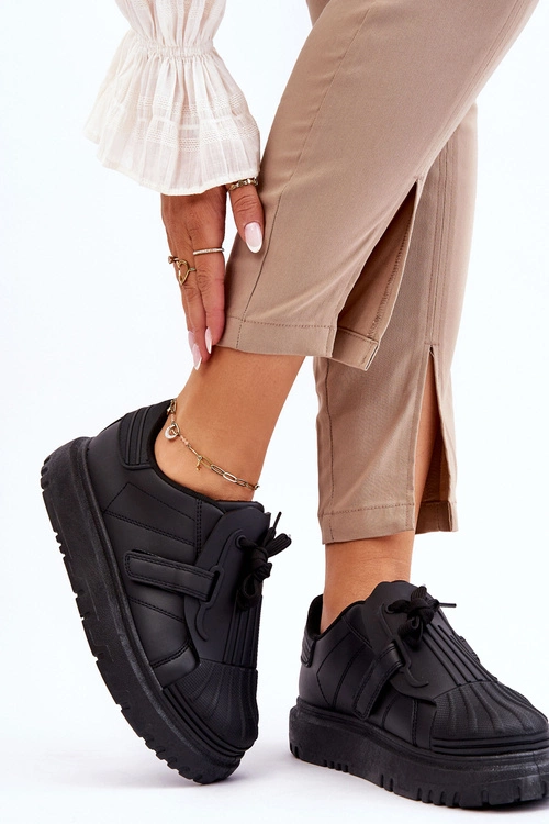 Damskie Modne Sportowe Buty Czarne Genesis