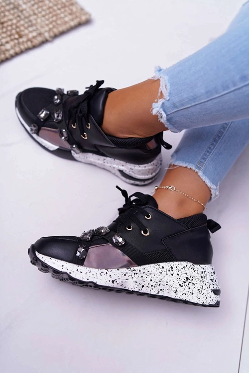 Sportowe Damskie Buty Lu Boo Czarne Frency