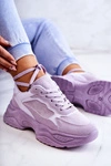 Damskie Buty Sportowe Sneakersy Fioletowe Bacaris