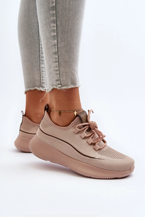 Damskie Buty Sportowe Big Star NN274664 Nude