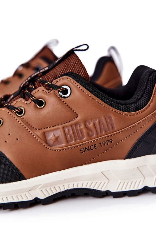 Sportowe Męskie Buty Big Star II174180 Brązowe