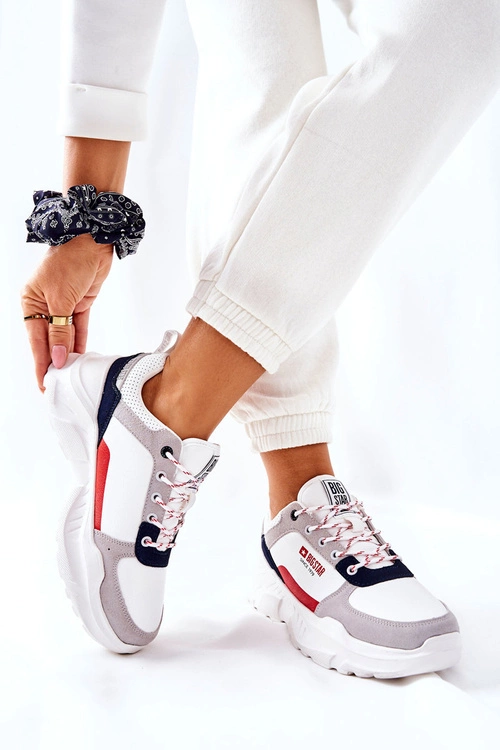 Sportowe Buty Sneakersy Big Star II274283 Białe