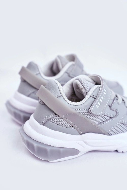 Sportowe Buty Dziecięce Młodzieżowe Szare ABCKIDS B933204077
