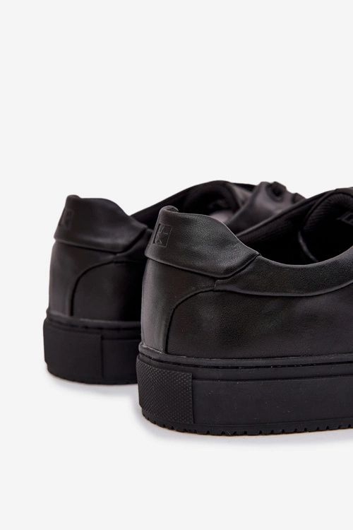 Skórzane Trampki Sneakersy Męskie Big Star SS174121 Czarne