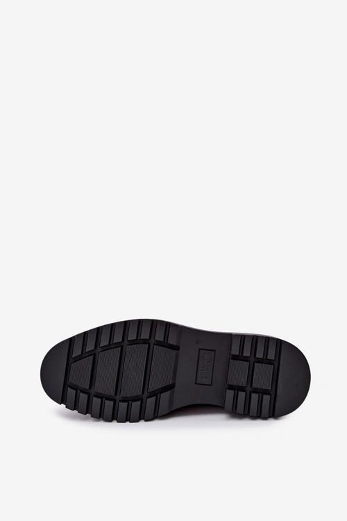 Skórzane Zamszowe Botki Męskie Big Star UU174220 Brązowe