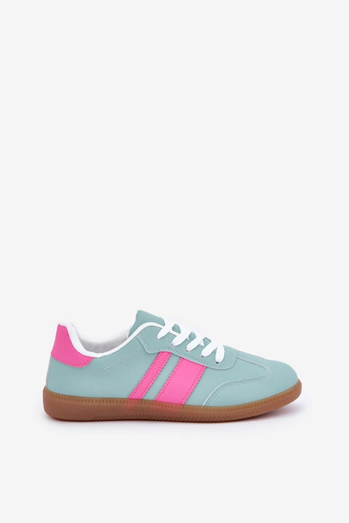 Niskie Sneakersy Damskie Z Eko Skóry Miętowe Nonalorin