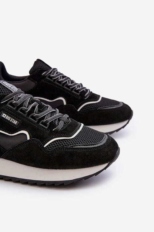 Sneakersy Męskie Big Star NN174321 Memory Foam System Czarne