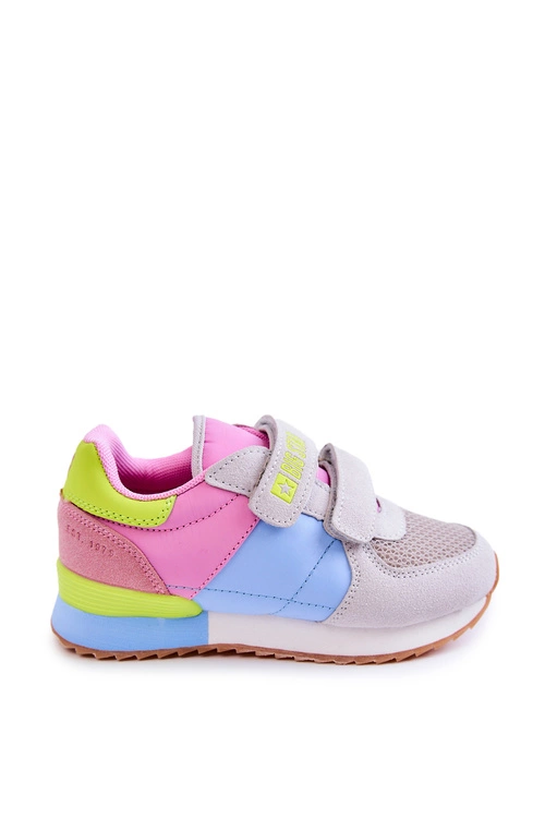 Dziecięce Sportowe Buty Memory Foam Big Star JJ374252 Różowo-Niebieskie