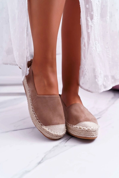 Espadryle Damskie Tenisówki Khaki Moriente