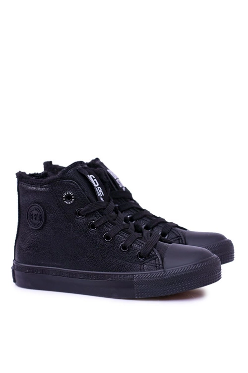 Big Star Dziecięce Wysokie Czarne Trampki Sneakersy BB374141