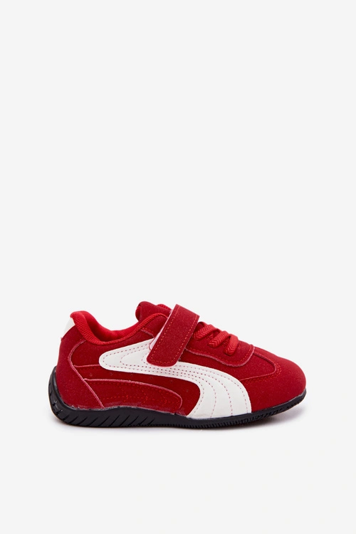 Buty Sportowe Dziecięce Z Rzepem Czerwone Perrin