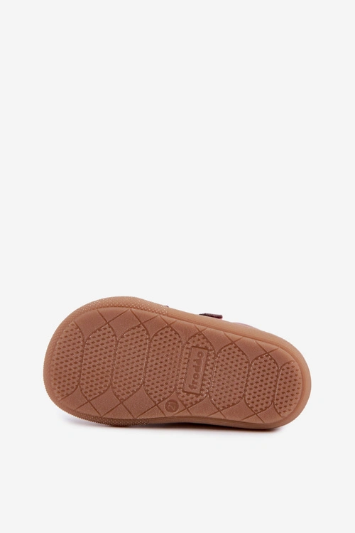 Skórzane Trzewiki Półbuty Barefoot Dla Dzieci FRODDO G2130380-3 Brudny Róż