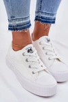 Trampki Damskie Na Platformie LEE ISLA C WOMEN LOW 50261002.1FG Białe
