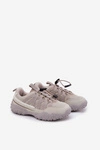 Sneakersy Dziecięce Ze Ściągaczem Jasnobeżowe Nanelita