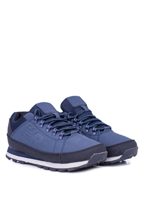 Solidne Męskie Granatowe Buty Trekkingowe Newlans
