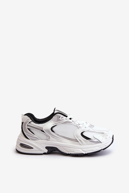 Damskie Buty Sportowe Sneakersy Biało-Czarne Leranea