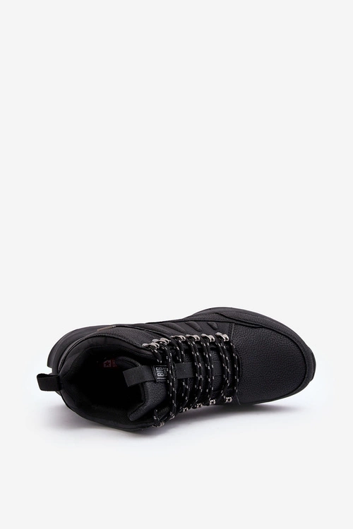 Ocieplane Sneakersy Męskie Czarne Big Star MM174156
