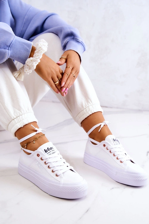 Damskie Tenisówki Lee Cooper LCW-22-31-0890L Białe
