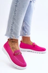 Damskie Wsuwane Tenisówki Slip-On Z Ozdobą Fuksja Alena