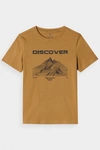 Koszulka T-Shirt Z Nadrukiem Dla Chłopca 4F 4FJWAW24TTSHM1553-74S Żółta