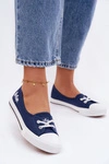 Tenisówki Trampki Damskie Lee Cooper LCW-26-31-4355 Granatowe