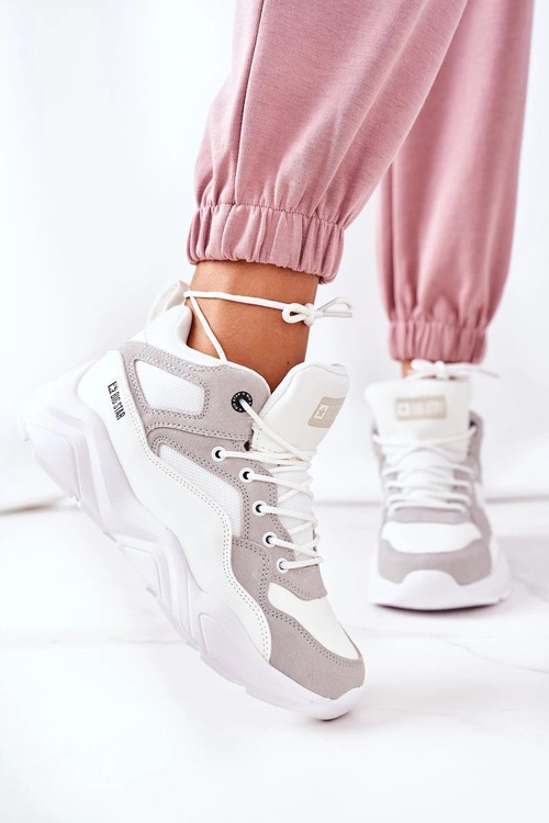 Damskie Sportowe Buty Sneakersy Big Star GG274643 Białe