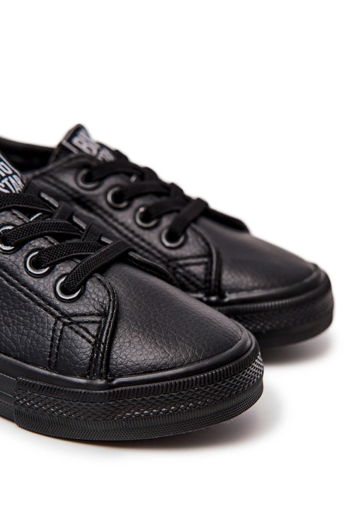 Skórzane Trampki Big Star JJ374025 Czarne