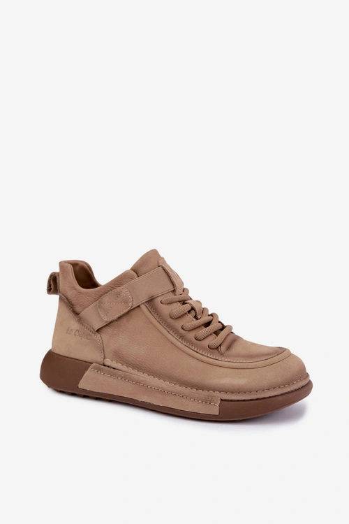 Ocieplane Botki Z Naturalnej Skóry Lee Cooper LCJ-26-19-4603 Khaki
