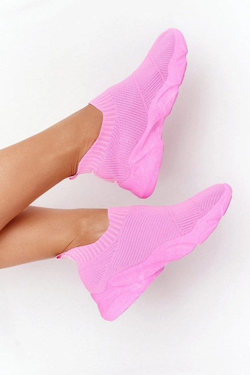 Damskie Sportowe Buty Slip-on Fuksja Yoga Class
