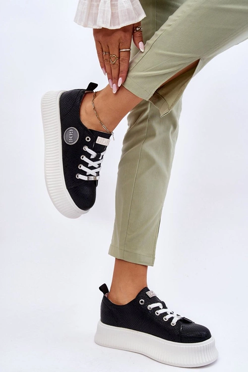 Damskie Sneakersy Buty Sportowe GOE JJ2N4127 Czarne