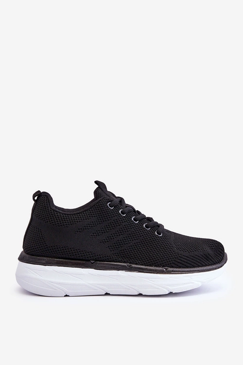 Damskie Sznurowane Buty Sportowe Czarne Lavarone