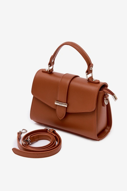 Flora&Co Torebka Listonoszka Z Odpinanym Paskiem Camel Belveta