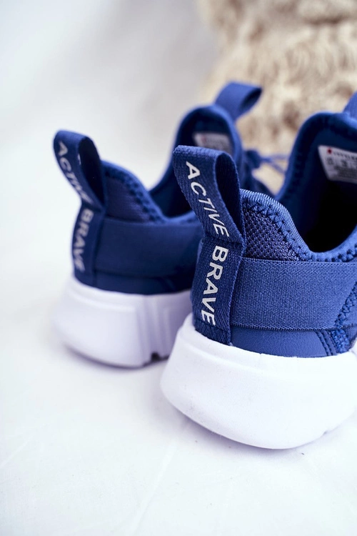 Sportowe Buty Dziecięce Młodzieżowe Granatowe ABCKIDS B012310074