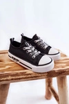 Dziecięce Skórzane Trampki BIG STAR KK374043 Czarno-Białe