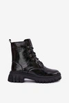 Skórzane Ocieplane Botki Workery Lee Cooper LCJ-26-16-4696 Czarne