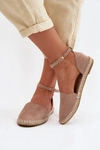 Espadryle Damskie Z Imitacji Zamszu Vinceza 23-34594 Beżowe
