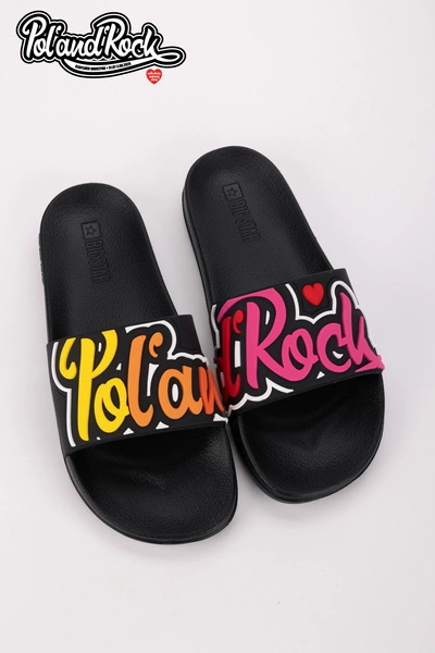 Klapki Pol'and'Rock Festival X Big Star SS174508 Czarne