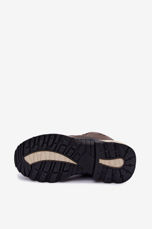 Buty Trekkingowe Męskie Big Star UU174183 HI-Poly System Ciemnobrązowe