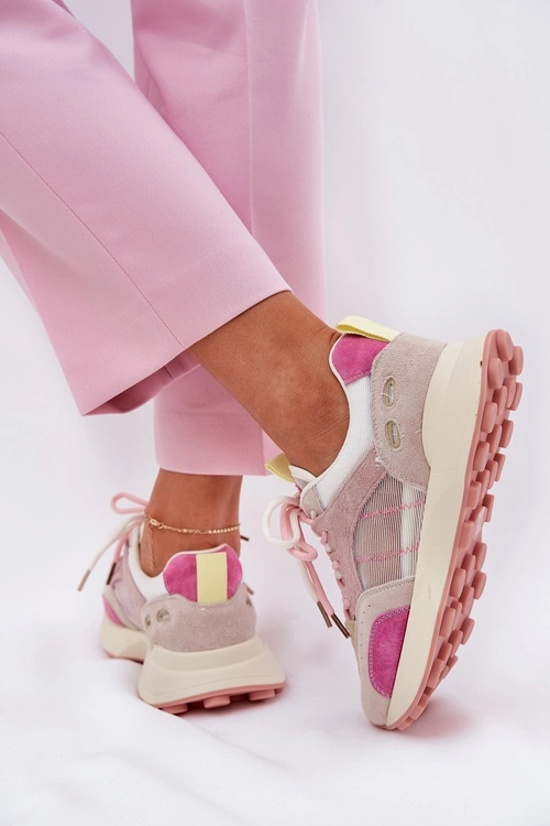 Zamszowe Buty Sportowe Sneakersy Damskie Vinceza 66725 Multikolor