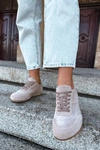Sneakersy Barefoot Z Naturalnego Zamszu Zazoo N1422 Beżowe