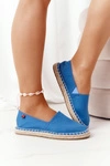 Espadryle Na Plecionej Podeszwie Big Star DD274A152 Niebieskie