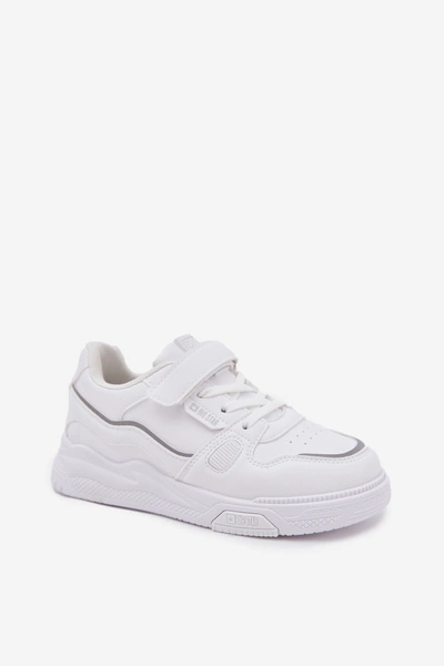 Sneakersy Dziecięce Na Rzep Big Star SS374042 Białe