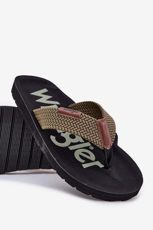 Klapki Japonki Męskie WRANGLER ZANE FLIPFLOP MEN LOW 20251044.20251044.57B Zielone