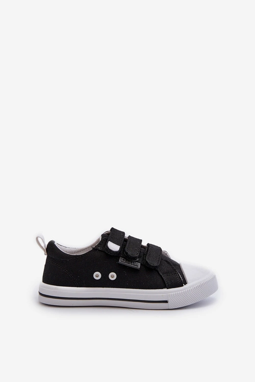 Trampki Dziecięce Na Rzepy Big Star NN374118 Czarne